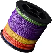 WESIEVYA 1 Roll Pe Braided Fishing Line Strands High Sensitivity Zero Stretch Tackle for Saltwater Freshwater Fishing Durable Low Memory Strong Knot Performance