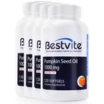 【美國BESTVITE】必賜力天然南瓜籽油膠囊4瓶組 (120顆*4瓶)