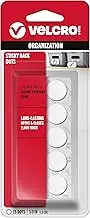 VELCRO Brand - Sticky Back Hook & Loop Fasteners, 5/8" Coins, 15 Sets, White
