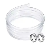 DAVCO 3/8" ID - 100 ft Clear Vinyl Tubing, Low Pressure Flexible PVC Tube, He...