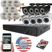 Sikker 8 Channel Full 4MP DVR 4 megapixel Surveillance Camera Security System
