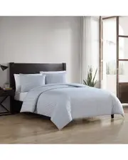 Eddie Bauer Ticking Stripe Percale Duvet Cover Set