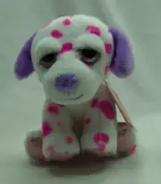 Russ Li'L Peepers PORSHA THE PINK & PURPLE DALMATIAN 5" Plush STUFFED ANIMAL NEW