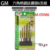 在飛比找蝦皮購物優惠-GM 品牌｜2-5mm 六角柄鍍鈦鑽頭 6支組 六角軸鑽尾組