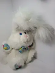 Vintage 1993 Giggle Bunny Plush Rabbit Stuffed Furry Animal Toy 12" Works EUC