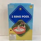 Inflatable Kiddie 2 Ring Circles Swimming Pool 52" X 10" Vinyl Durable Kids RED