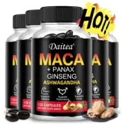 Maca Capsules - Contains Ginseng - Provides Natural Energy and Endurance