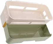 FONDOTIN Slim Bathroom Storage Rack over Door Toilet Organizer Shower Storage Container Plastic Drawer Modern Bathroom Shelf Random Color