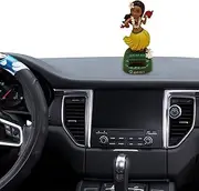 Car Dashboard Decorations Solar, Swinging Figurines Hawaii Girl Car Decor, Shaking Head Toy Dashboard Ornaments, Solar Powered Collectible Figurines, Car Interior Accessories