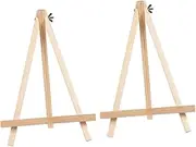 PRETYZOOM 2Pcs Mini Wood Display Easel Tripod Frame for Painting and Photos Small Tabletop Art Easel for Beginners for Students Bars and Cafes