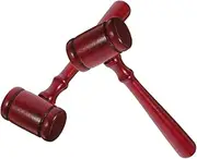Milisten 2pcs Judge Gavel Lightweight Court Hammer Role Play Auction Mallet for Dress Up Craftsmanship Realistic Design