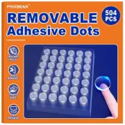504 Pcs Clear Removable Adhesive Dots, Glue Point Dots for Crafts Balloons Po...