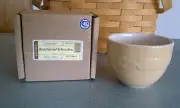Longaberger Pottery small Entertaining Nesting bowl Butternut yellow NEW in box