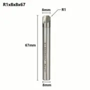 HSS Corner Rounding End Mill R1 Diameter 8mm Milling Cutter CNC Router Bits