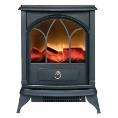 Kingavon 2kW Electric Stove Heater with Log Flame Effect CH600