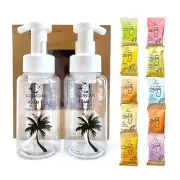 CLEANOUN Hand Soap Duo - 10 Refills & 2 Reusable Foam Pump Bottles (Makes 10x 10