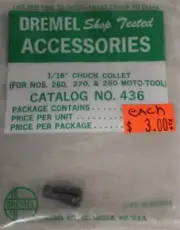 Dremel Accessories 1/16" Chuck Collet # 436