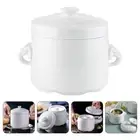Stew Pot Soup Containers with Lids Nest Bowl Bird Steam White Handle