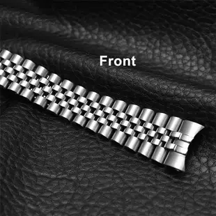 Luxury Five-bead Solid Stainless Steel Watch Strap for rolex-台北之家