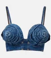 [Jean Paul Gaultier] Jean Paul Gaultier Denim bra top AU 10 blue