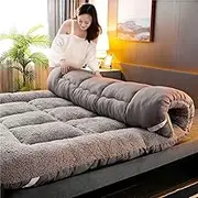 Japanese Floor Mattress，Folding Soft Futons Sofa Couch Bed, Full Size Sleeping Pad, Roll Up Mat for Dormitories, Camping, Sofas,Guest