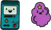[DEZHAN] Adventur Time BMO LSP Earrings Stud, Metal Lumpy Space Princess Ear Stud for Girls Women and Men