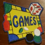 Board Game Dice Girl Scout Fun Patch Badge Games NEW Boy Girl Scouts of America