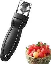 znutc Watermelon Cutter,2 in 1 Fruit Scooper Cutter | Fruit Scooper Cutter for Ice Cream Watermelon Kitchen Gadget