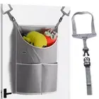 Hanging Laundry Hamper, Over The Door Clothes Hamper With Non-Destructive Hoo...