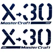 MasterCraft Boat Raised Decals 7506133K | Navy Blue X-30 (Set of 2)