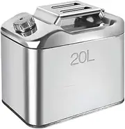 Jerry Cans 20L Stainless Steel Fuel Tank Petrol Storage Oil Jerrycan Gas Can Car Motorcycle Truck Car Fuel-jugs with Oil Pipe Fuel Can