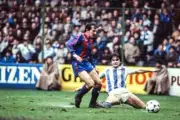 Periko Alonso Of Barcelona & Pedro Uralde Of Real Sociedad 1983 FOOTBALL PHOTO
