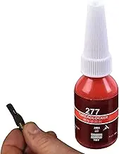 acime Red Threadlocker - Locktight Thread Locker | Heavy Duty High Strength Sealants, Oil Tolerant, High-Temp, Red (10ml)