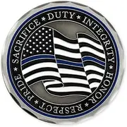 PinMart's Police Officers Prayer Challenge Coin, Metal, no gemstone