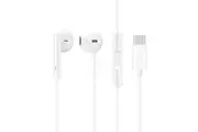 CM33 USB C Headphones Half in-Ear Wired Earphones w/MIC/Volume Control Lightweight Corded Type-C Earbuds