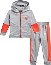 [Reebok] Baby Boys' Jogger Set - 2 Piece Full Zip Tricot Playwear Tracksuit (Size: 12M-7)