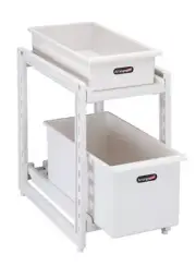 Pearl Metal Japan Under Sink Slide Storage Stocker 2 Tiers Deep Arrangement Free