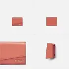MIMCO Drift Duo Credit Card Wallet Leather Tequila Sunrise Gold NWT Dustbag