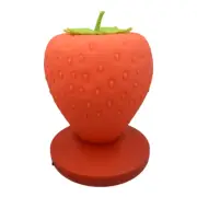 Strawberry Night Light - LED Rechargeable Lamp Red USB Cord Glow Kidcore