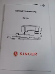Singer EM200 Embroidery Machine Manual (reproduction)