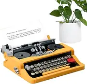 Retro Typewriter Model - Building Block Set, Typewriter Toy for Collections | A Assembly Kit for Adults that Can Be Used as Gift or Display Decoration