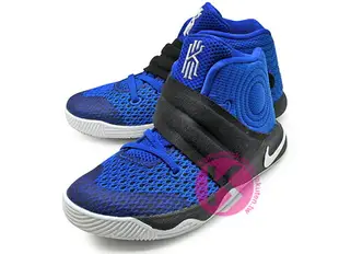 [16cm] 2016 Kyrie Irving 最新代言鞋款 台灣未發售 NIKE KYRIE 2 II TD BT DUKE 幼童鞋 BABY 鞋 黑藍 杜克 藍魔鬼 (827281-444) !