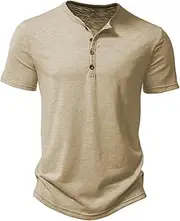 [Generic] Men's Casual Stretchy Slim Fit Short Sleeve Shirt