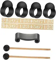 Yardwe 1Set Tongue Drum Accessory with Mallets Note Stickers Mallet Holder Durable Finger Picks for Beginners for Hand Pan Drumming Music Practice