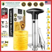 Effortless Pineapple Slicer & Corer - Triple Reinforced Stainless Steel Design