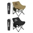 Folding Camping Chair with Side Pocket Portable Folded Chair Nonslip Stool Seat