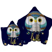 Hello Kids form a Cute Little Owl Towel with Hood