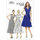 NEW Vogue V8577 Misses' Flared Shirt Dress Pattern By Spotlight
