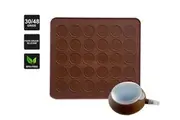 Vivva 30 Cavities Macaron Macaroon Baking Mat Cake / Decorating Tray Pen 4 Nozzles
