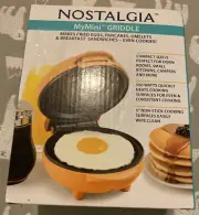 Nostalgia MGD5OR MyMini Personal Electric Griddle, Eggs, Omelets New Compact